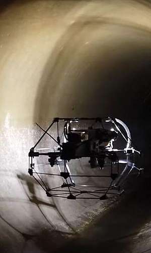inspeção de espaço confinado com drone